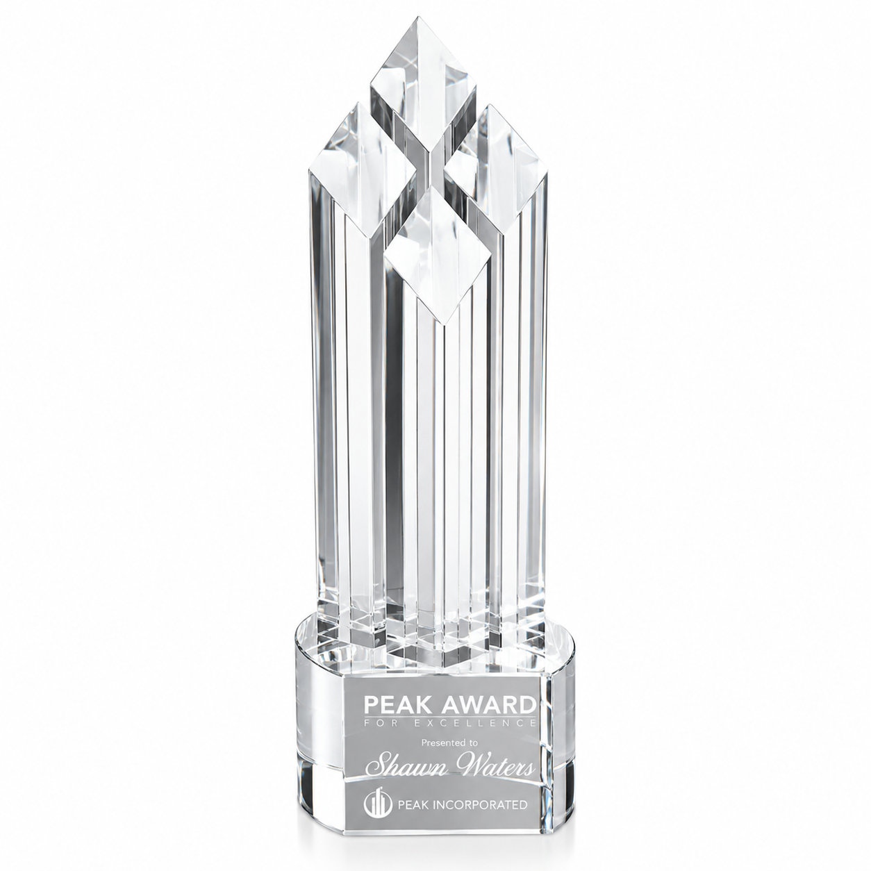 Personalized Executive Hayworth Crystal Award