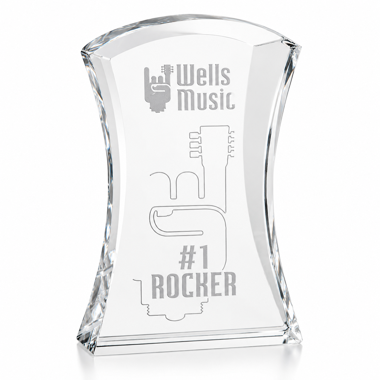 Personalized Harcourt Crystal Award Trophy with Custom Engraving