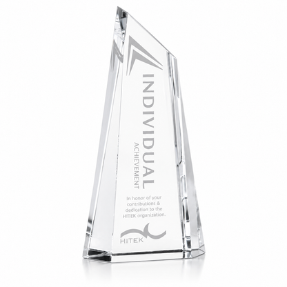 Personalized Enfield Crystal Award Trophy with Custom Engraving