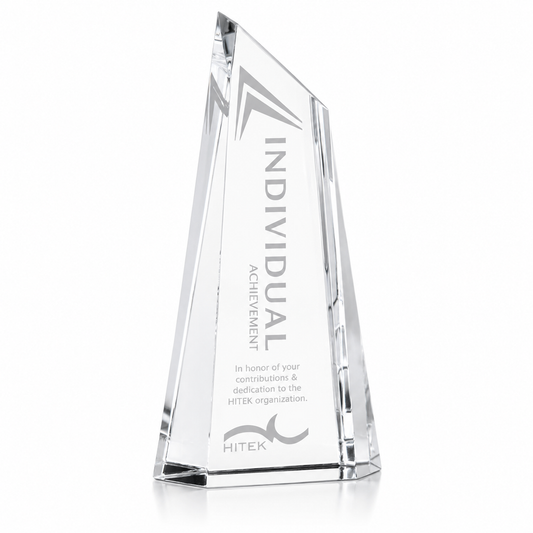 Personalized Enfield Crystal Award Trophy with Custom Engraving