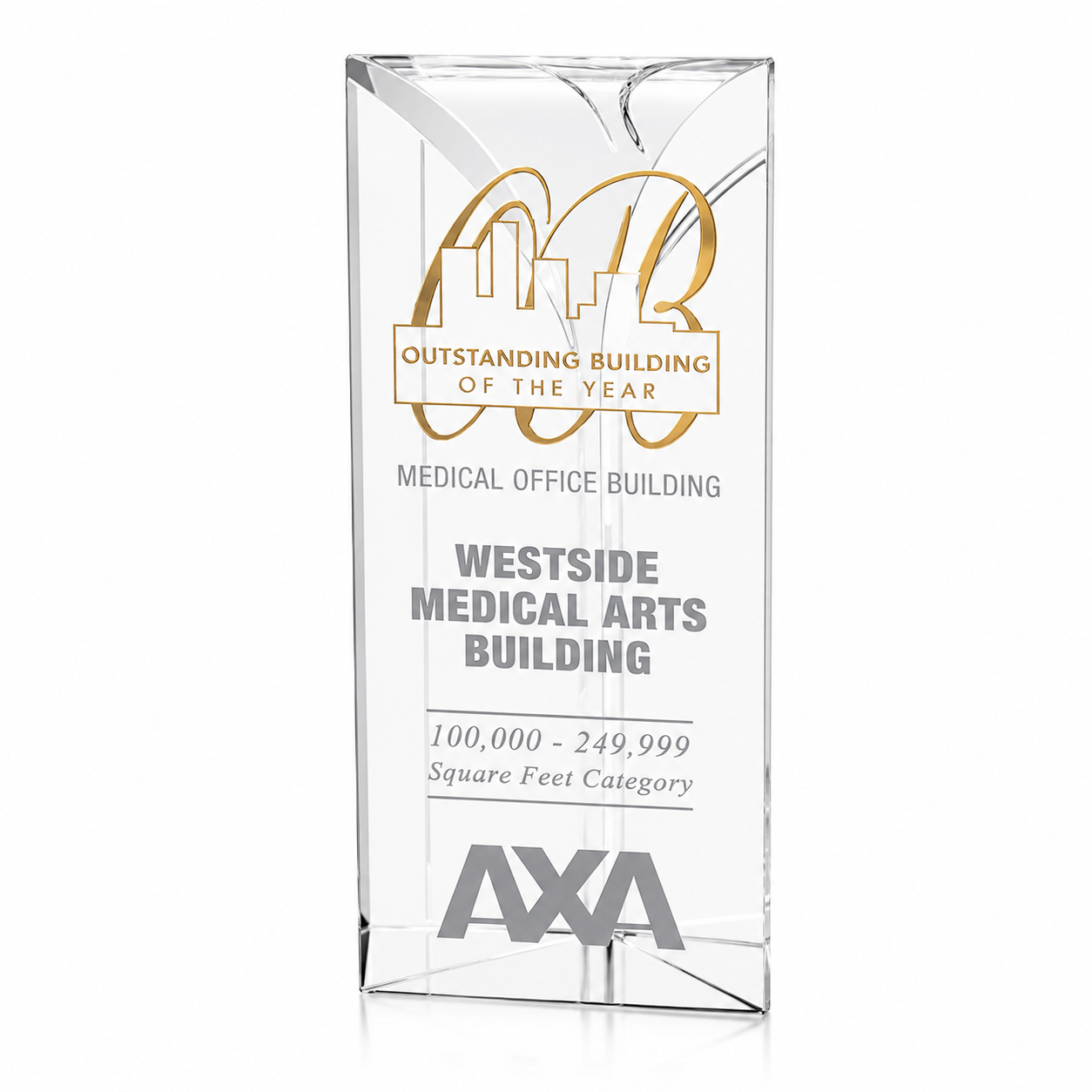 Personalized Cosmopolitan Crystal Award Trophy