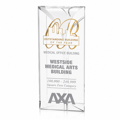 Personalized Cosmopolitan Crystal Award Trophy