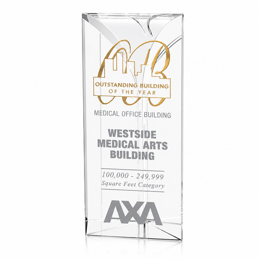 Personalized Cosmopolitan Crystal Award Trophy