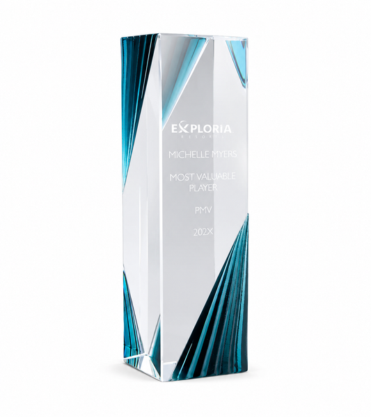 Personalized Crystal Tower Award Trophy