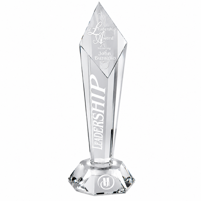 Personalized Centaurus Tower Crystal Award Trophy