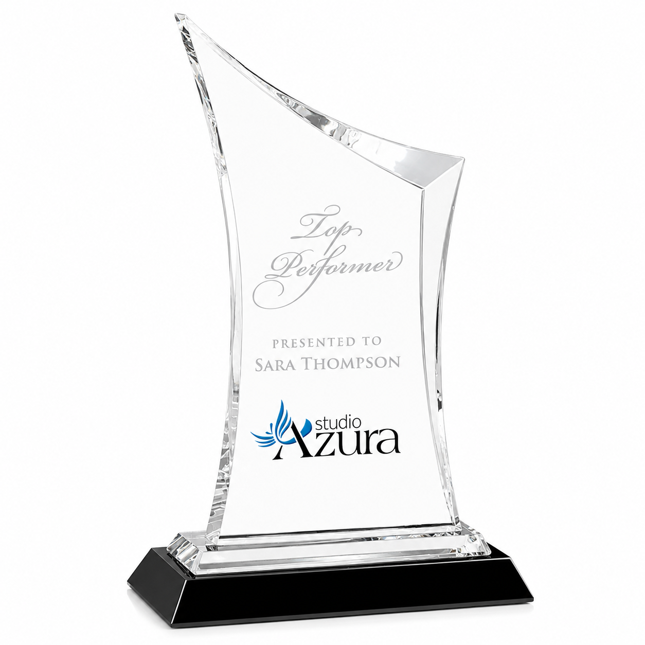Personalized Coburn Crystal Award Trophy