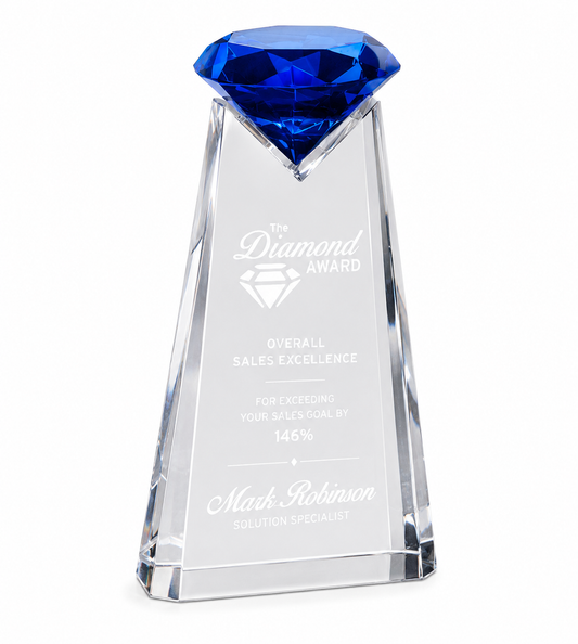 Personalized Essence Diamond Crystal Award