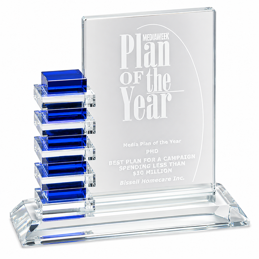 Personalized Resolute Crystal Award Trophy