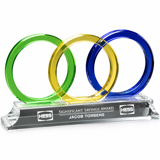 Personalized  Trident Crystal Award