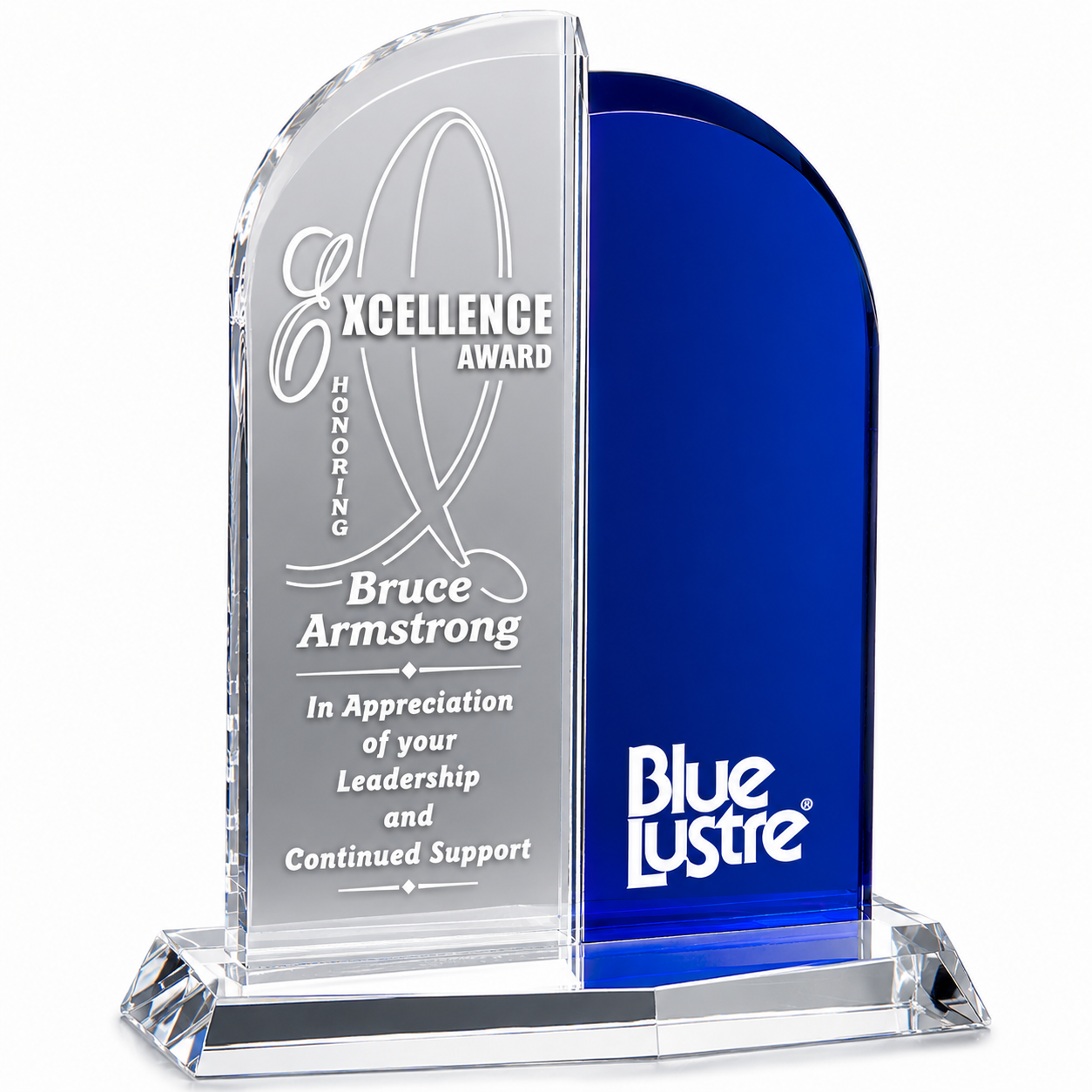 Personalized Executive Brigadier Crystal Award