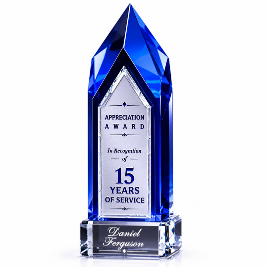 Personalized  Monolith Indigo Award