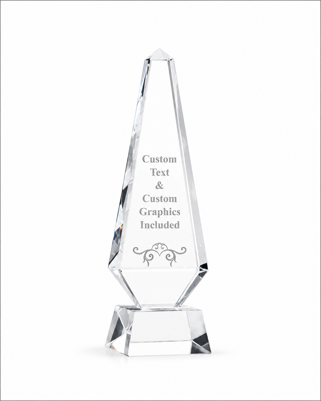 Prism Crystal Award – Personalized Engraved Crystal Trophy