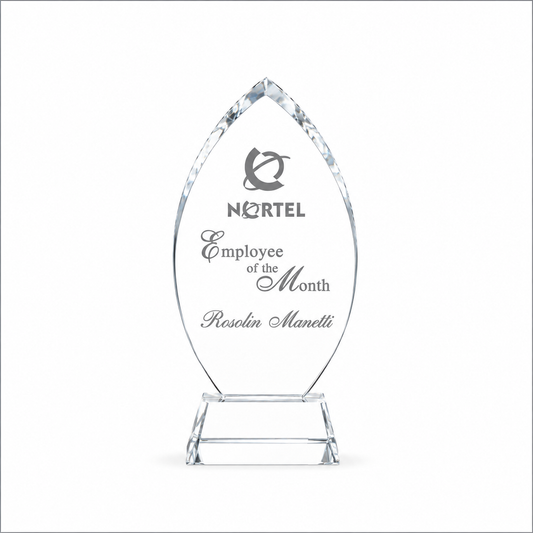 Cascade Custom Crystal Award – Personalized Engraved Trophy