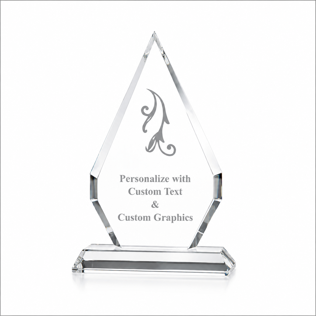 Diamond Crystal Award – Personalized Engraved Recognition Trophy