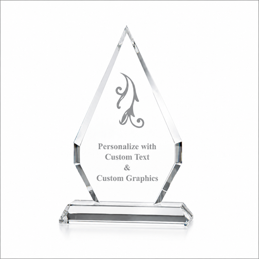 Diamond Crystal Award – Personalized Engraved Recognition Trophy