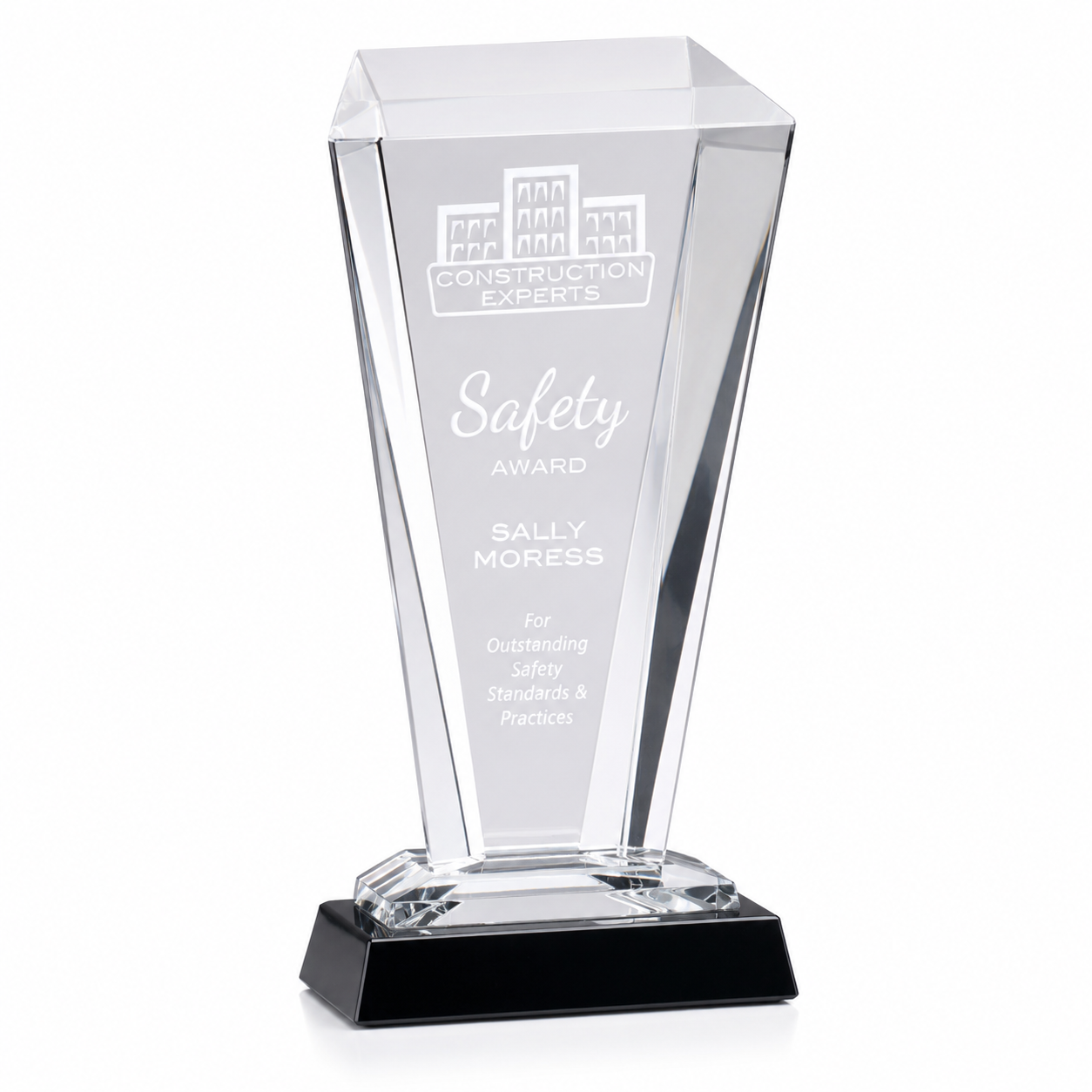 Engraved Executive Weston Crystal Award