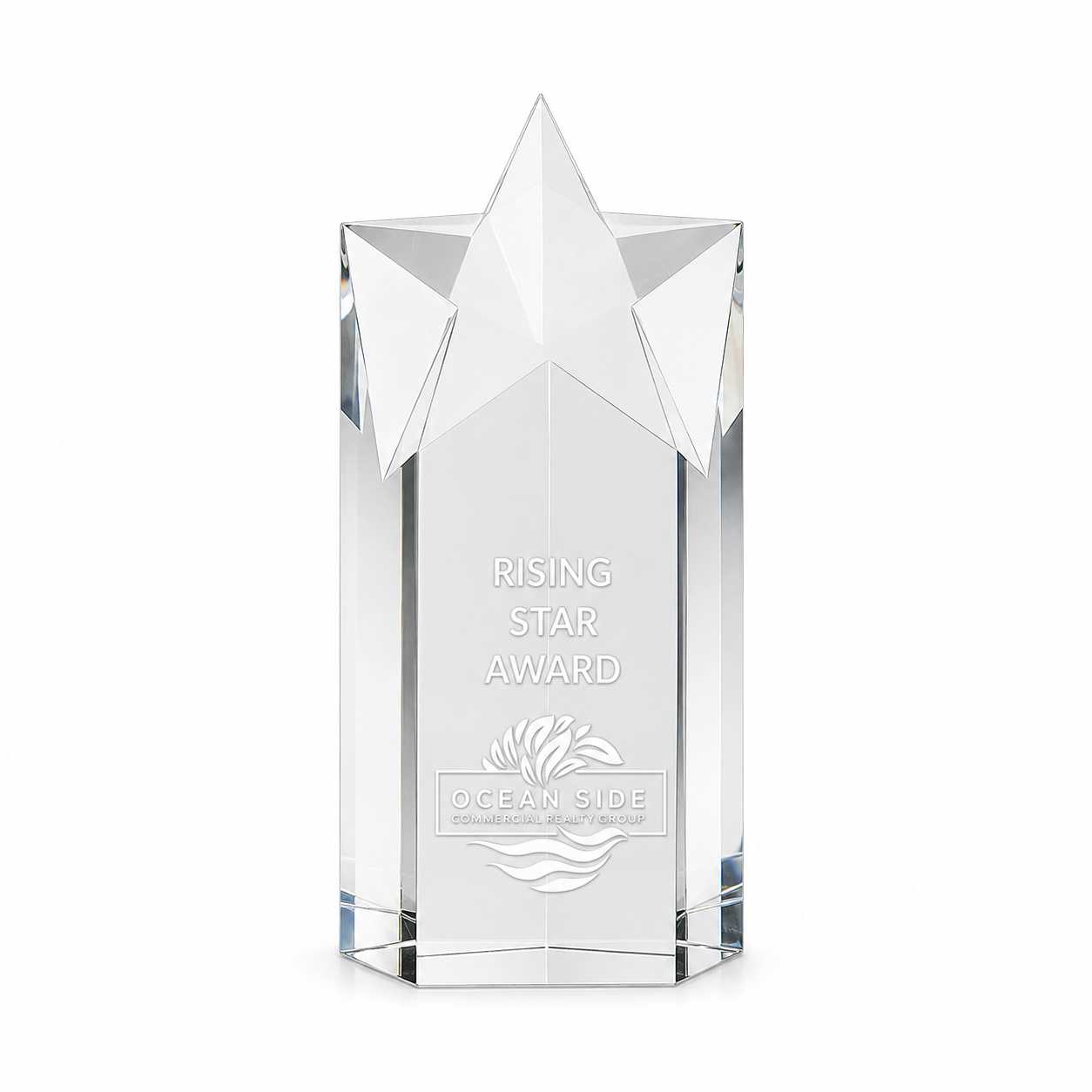 Star Crystal Award – Custom Engraved Recognition Trophy