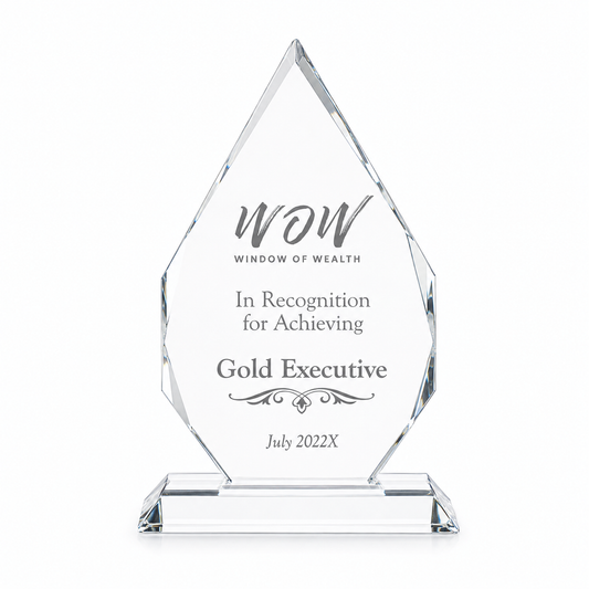 Tear Shaped Crystal Award – Personalized Engraved Recognition Trophy