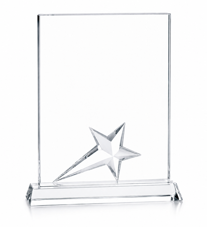 Personalized  Rectangle Crystal Star Award