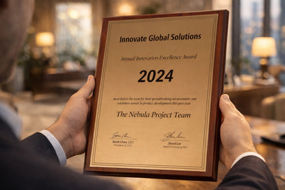 Beveled Gilded Horizon Plaque