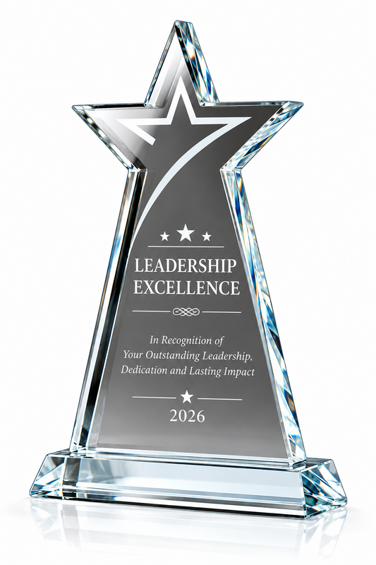 Summit Star | Custom Leadership Excellence Crystal Award