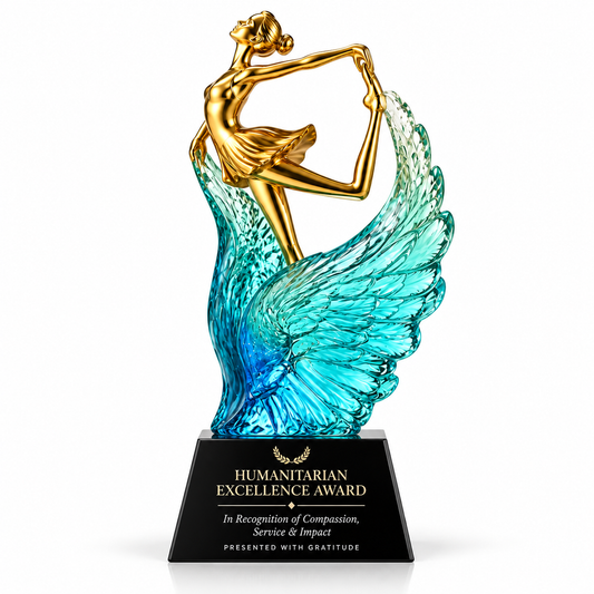 Compassion Tide | Custom Crystal Humanitarian Excellence Award