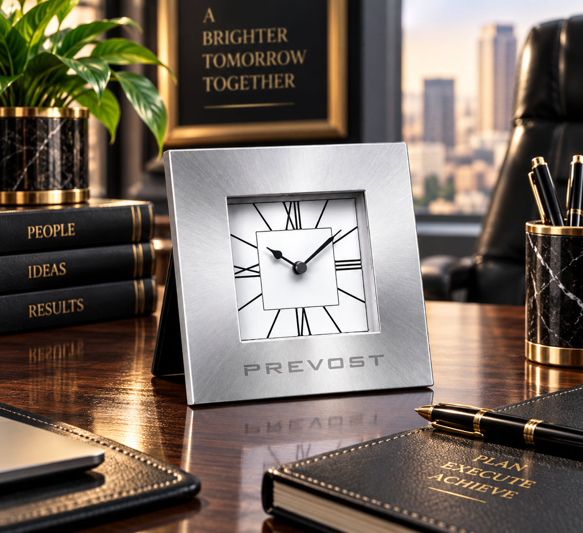 Executive Time | Personalized Desk Clock Award