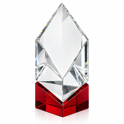 Vicksburg Ruby Crystal | Trophée de reconnaissance gravé et personnalisé
