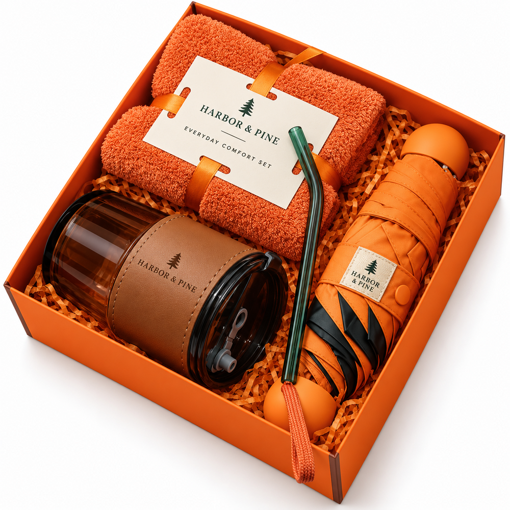 Harbor & Pine Comfort Collection | Customized Corporate Lifestyle Gift Box