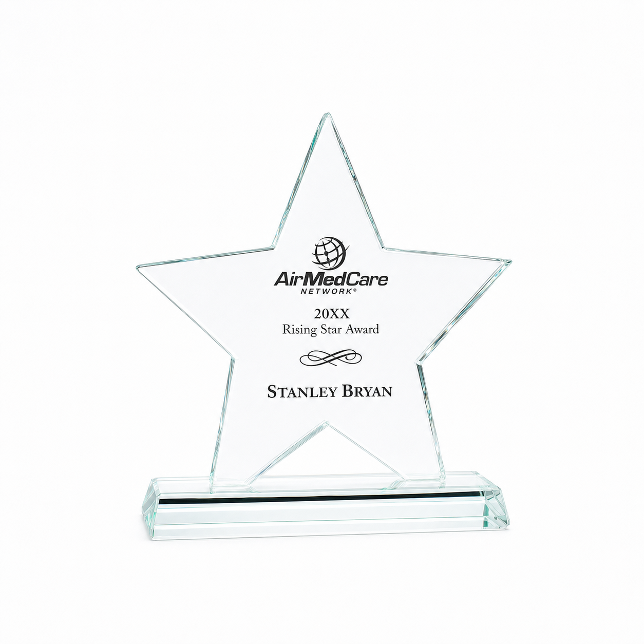 Crystal Star Award – Personalized Engraved Recognition Trophy