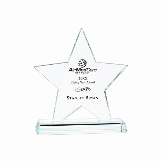 Crystal Star Award – Personalized Engraved Recognition Trophy