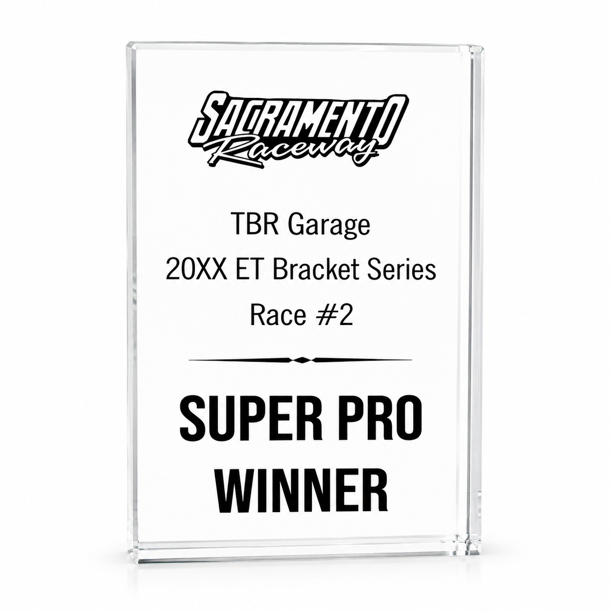 Wedge Crystal Plaque Award – Custom Engraved Recognition Trophy