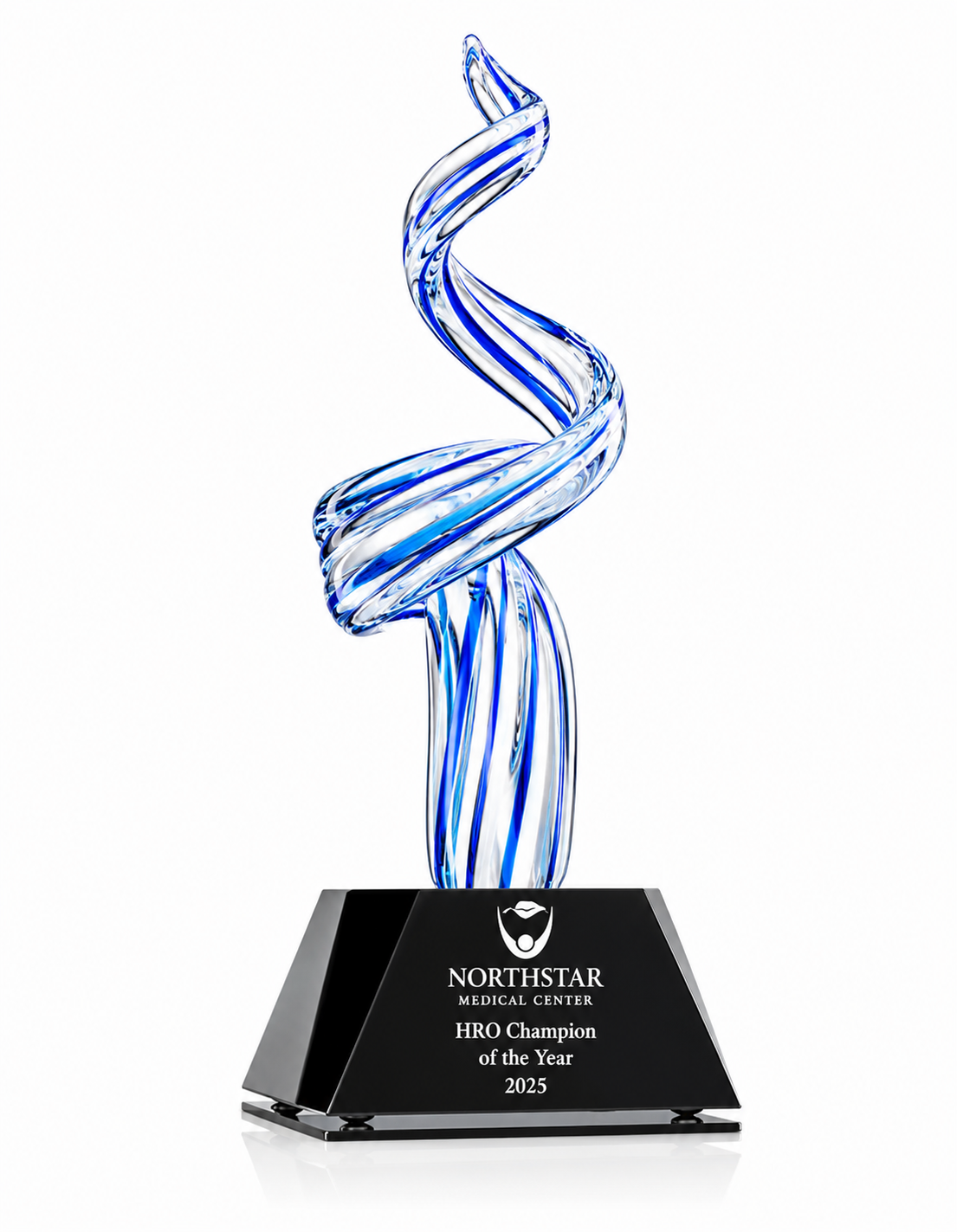 Sculptural Art Glass Award – Leadership Achievement Trophy