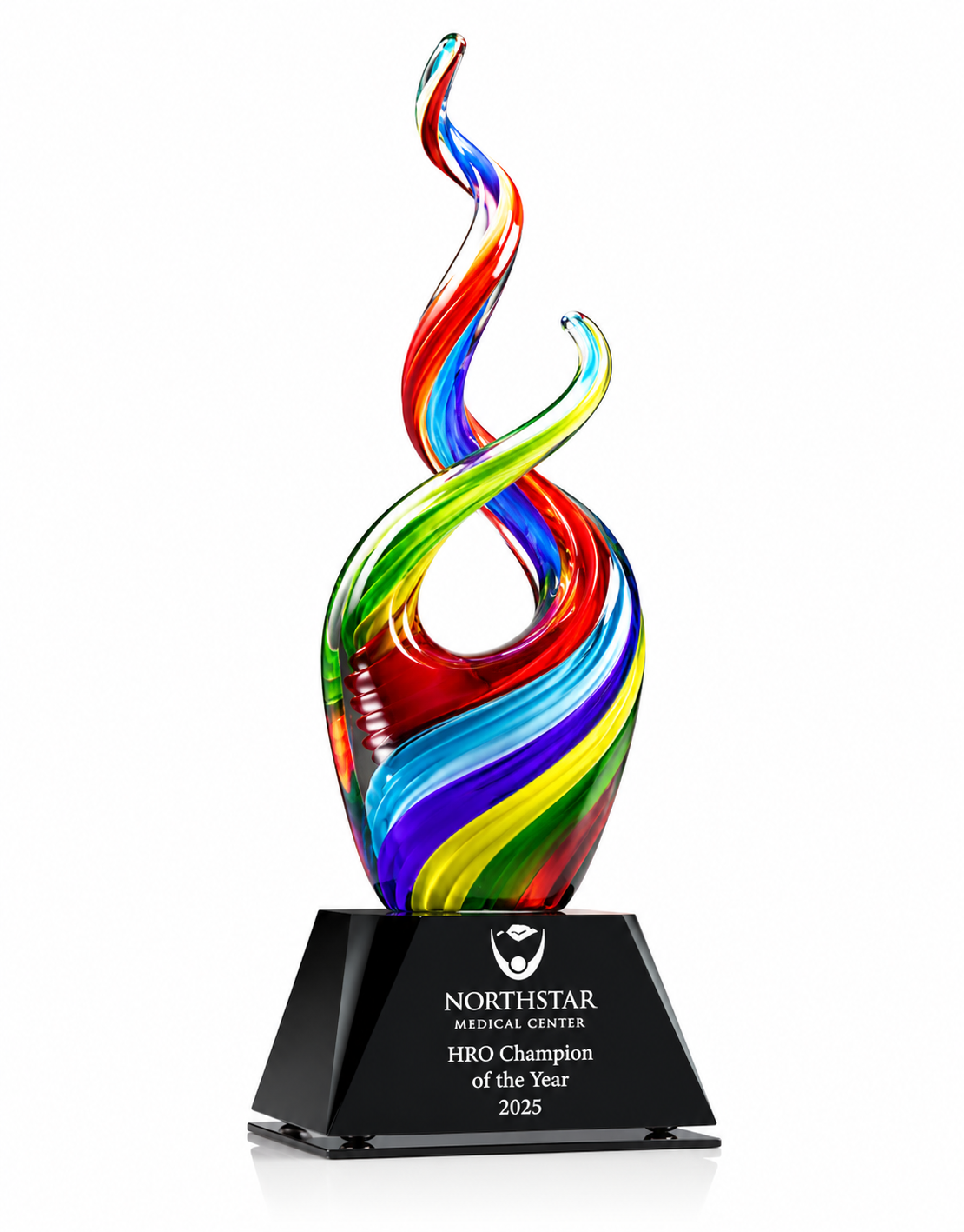 Sculptural Art Glass Award – Excellence Recognition Trophy