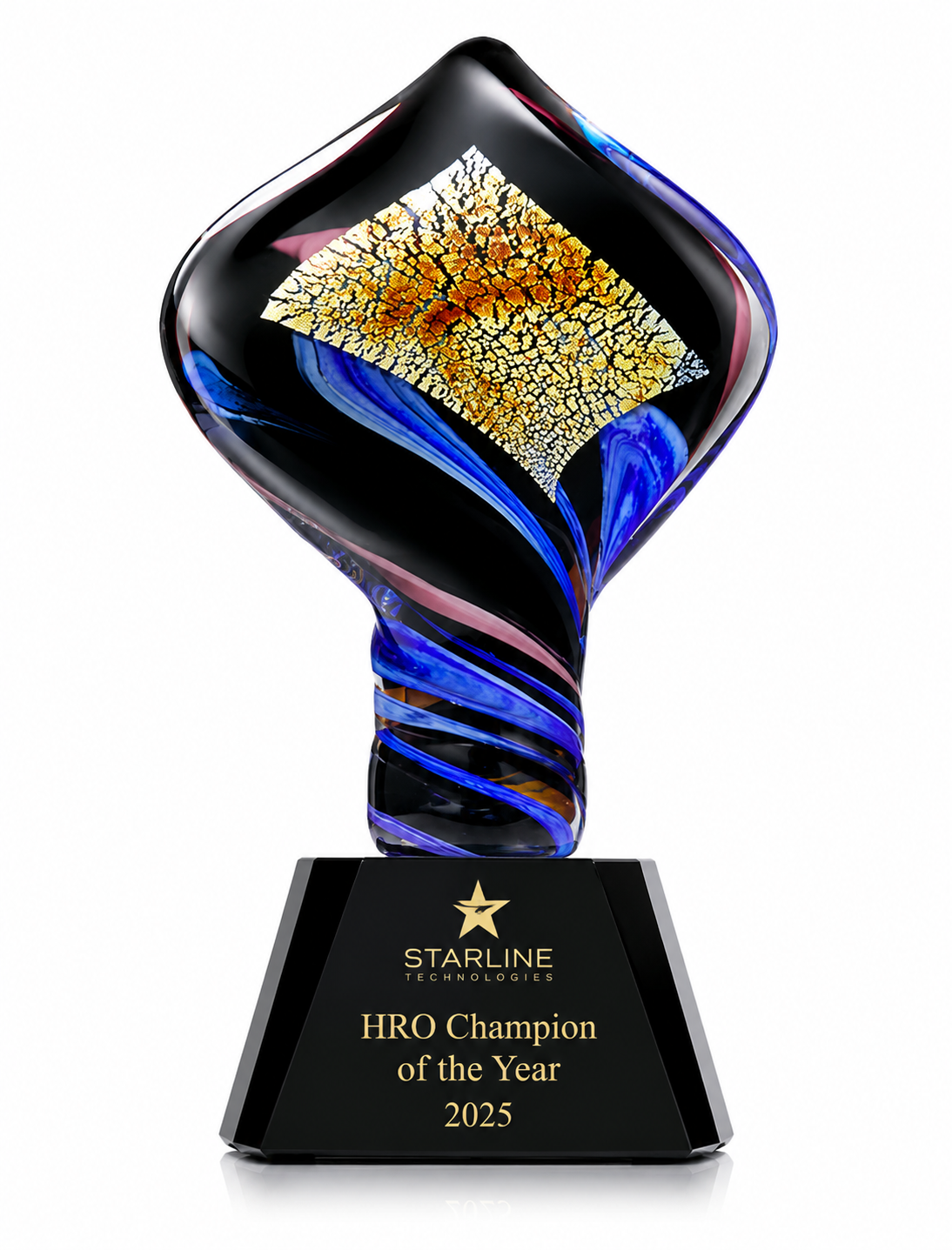 Prestige Art Glass Award – Excellence Recognition Trophy
