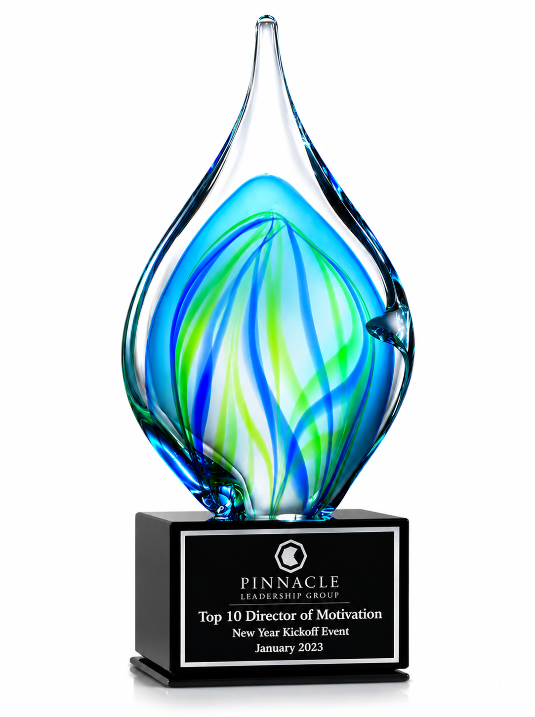 Verdant Art Glass Award – Achievement Recognition Trophy