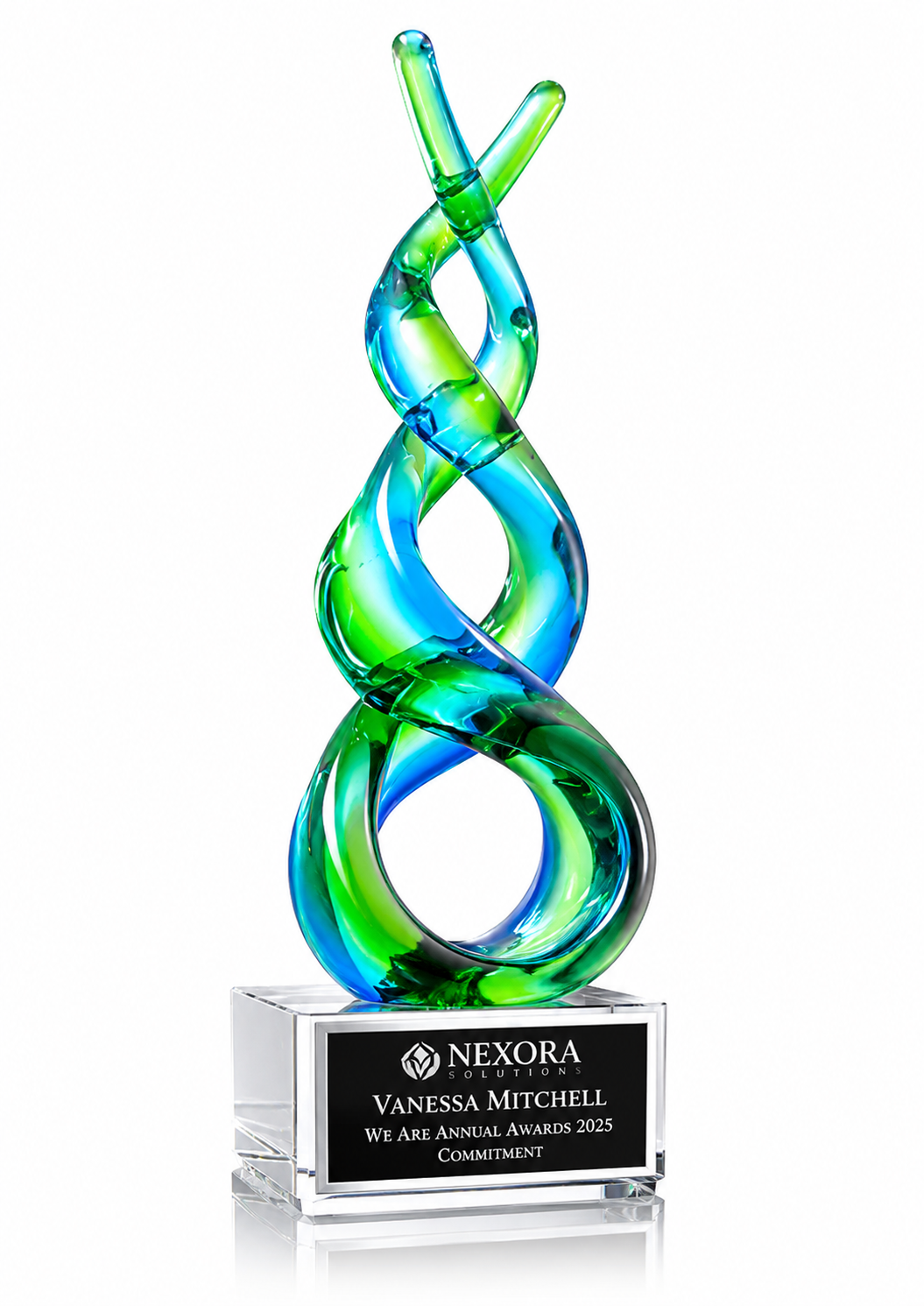 Synergy Art Glass Award – Team Excellence Trophy
