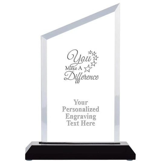 Custom Clear Acrylic Recognition Plaque – Personalized Appreciation Award - Customize Awards