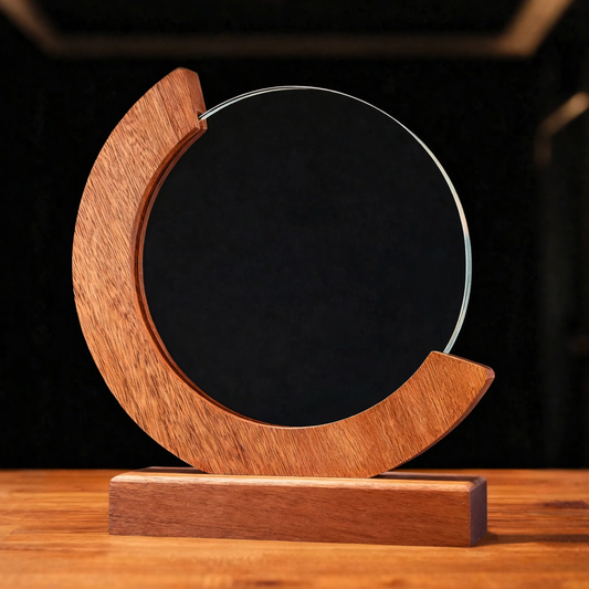 Crystal Service Recognition Plaque Award