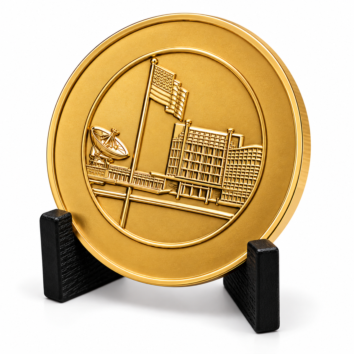 Gold Challenge | Satin Gold Executive Leadership Recognition Challenge Coin