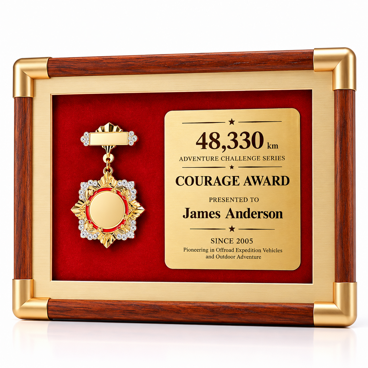 Frontier Spirit | Custom Wood Achievement Plaque