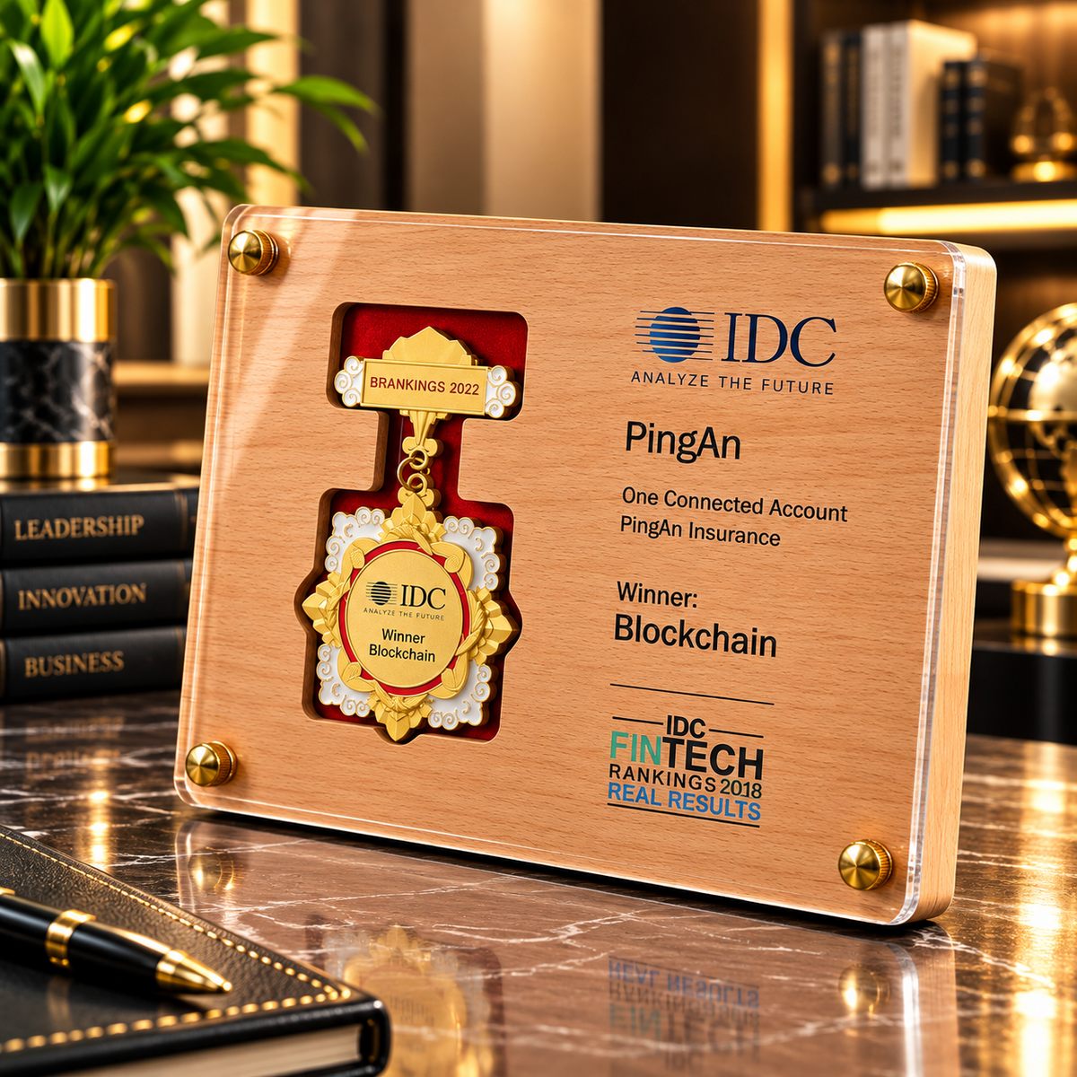 Digital Milestone | Custom Wood Technology Plaque Award