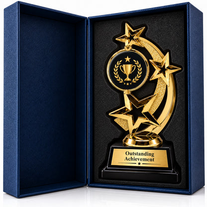 Trophée personnalisé Gold Astro Spinner (Édition Premium)