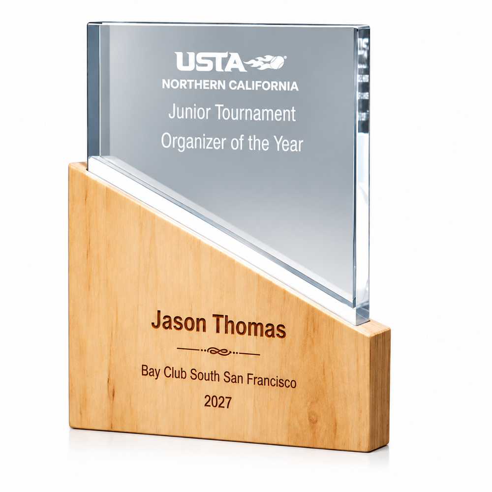 Harmony Crystal | Personalized Wooden Achievement Plaques