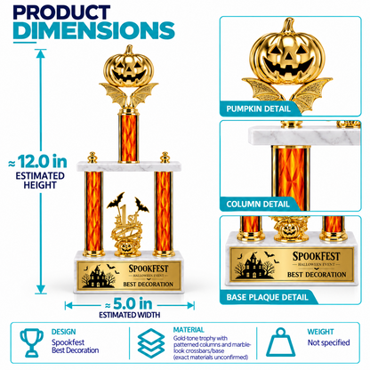 Batwing Majesty | Customized Halloween Decoration Achievement Trophy