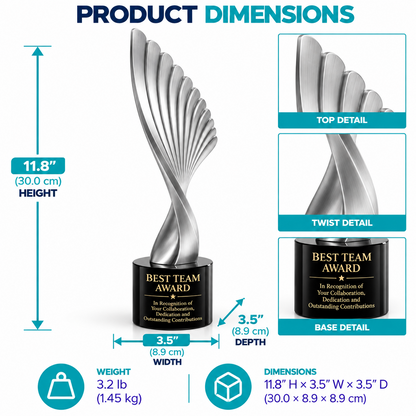 Silver Summit Drive | Customized Metal Team Award