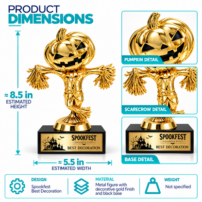Pumpkin Spirit | Customized Halloween Best Decoration Trophy