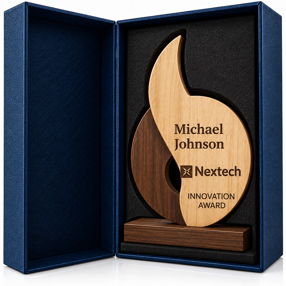 Curved Wood | Personalized Engraved Recognition Plaque Award