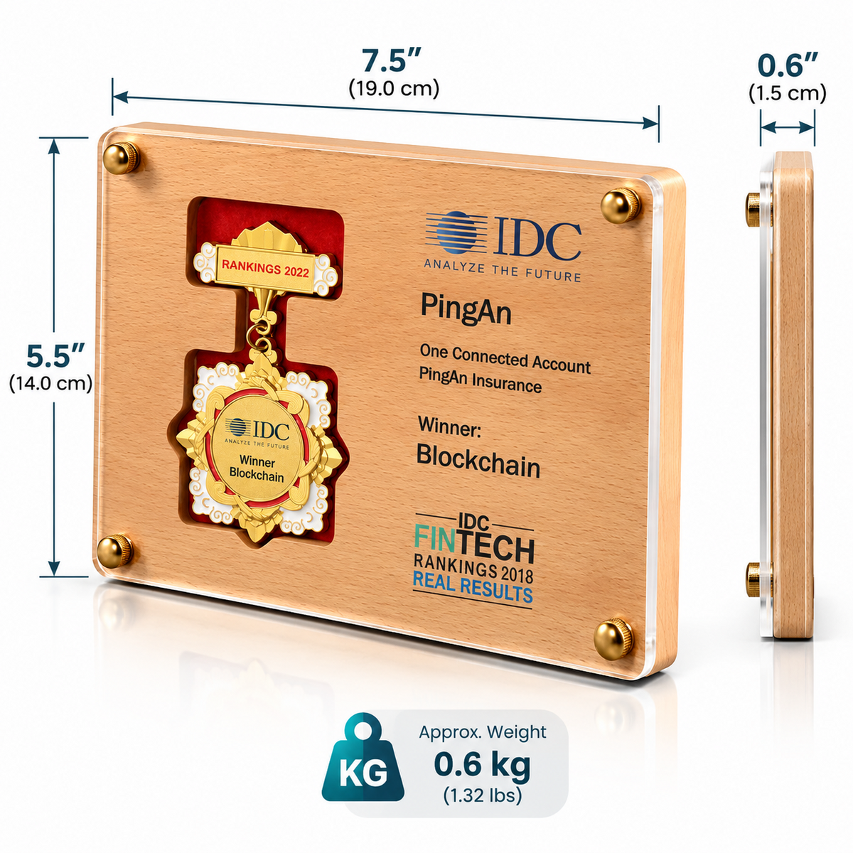 Digital Milestone | Custom Wood Technology Plaque Award