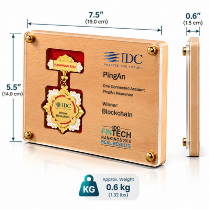 Digital Milestone | Custom Wood Technology Plaque Award